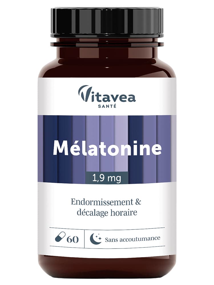 Vitavea Mélatonine Endormissement & Décalage Horaire 60 Unités